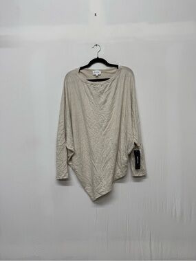 KORYE Women's Long Sleeve Brushed Asymmetrical Hem Top Size XL